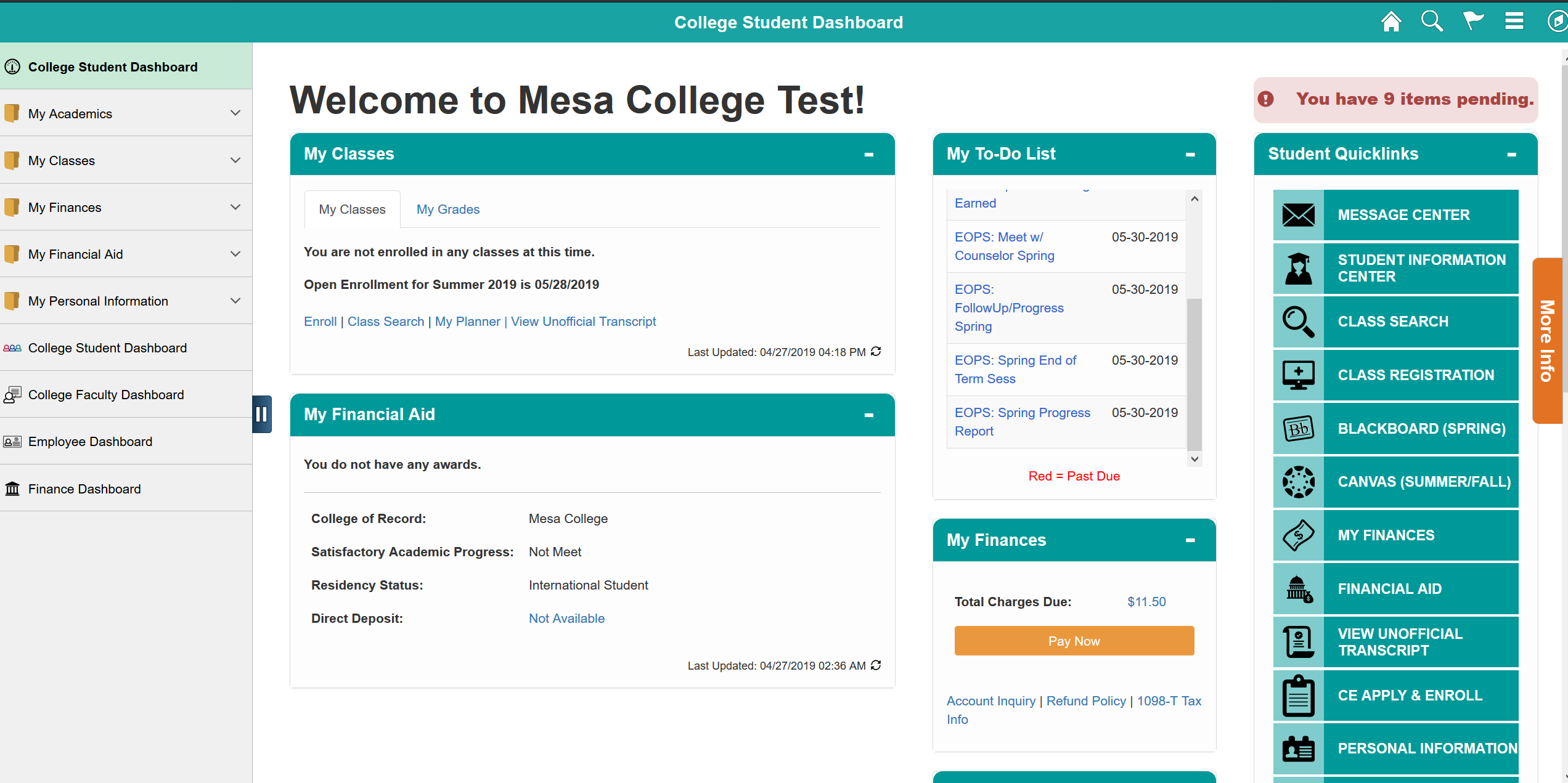 mySDCCD Version 2.0 Portal