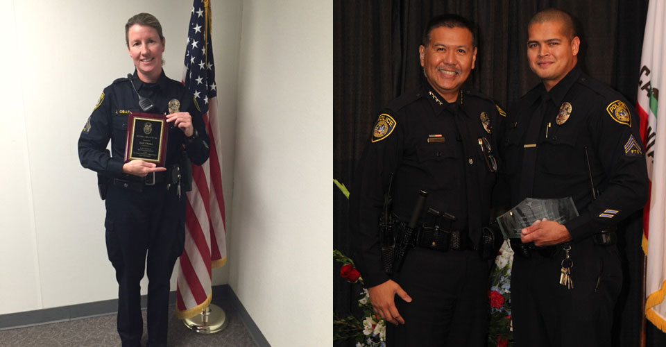Officer Jane Obara and Officer James Everette will be honored for their exemplary service