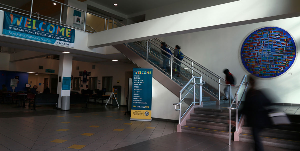 Mid-City Campus lobby