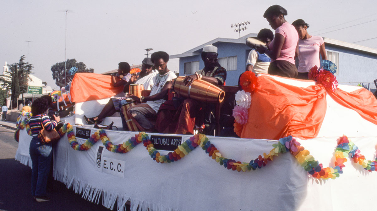 Continuing Education's MLK Parade float in 1981.