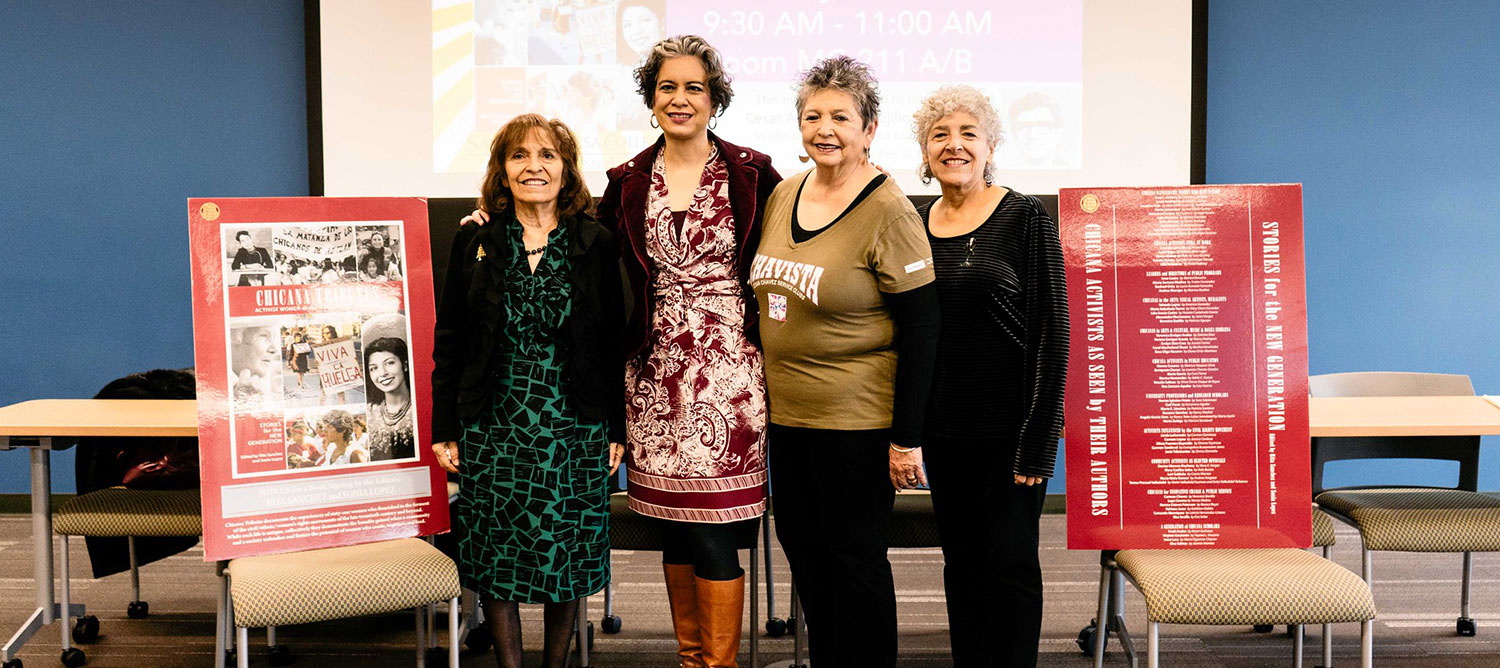 From left, Rita Sanchez, Alessandra Moctezuma, Linda LeGerrette, and Dr. Maria Nieto Senour.