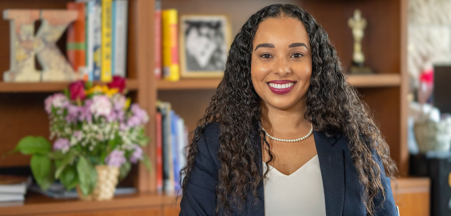 Portrait photo of Tina King in her office