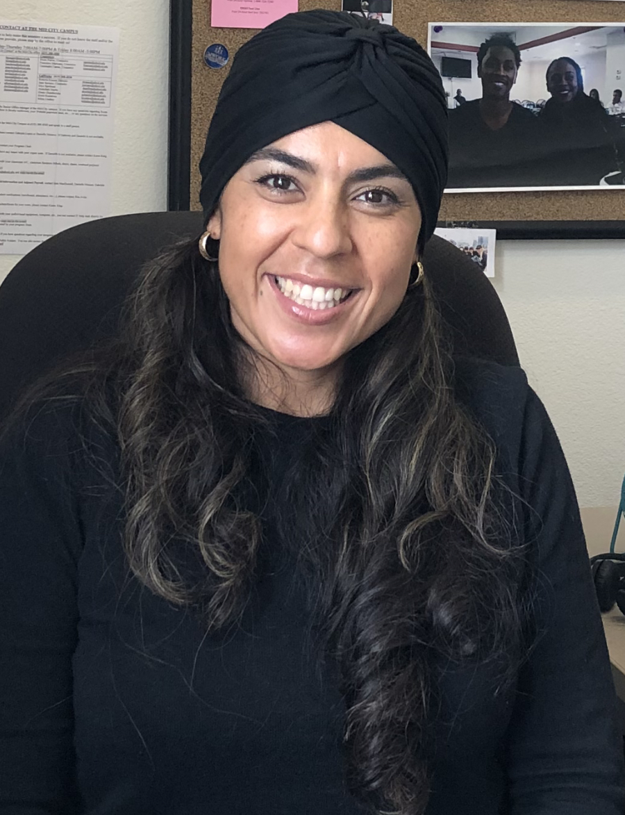 Fatima Mota in her office