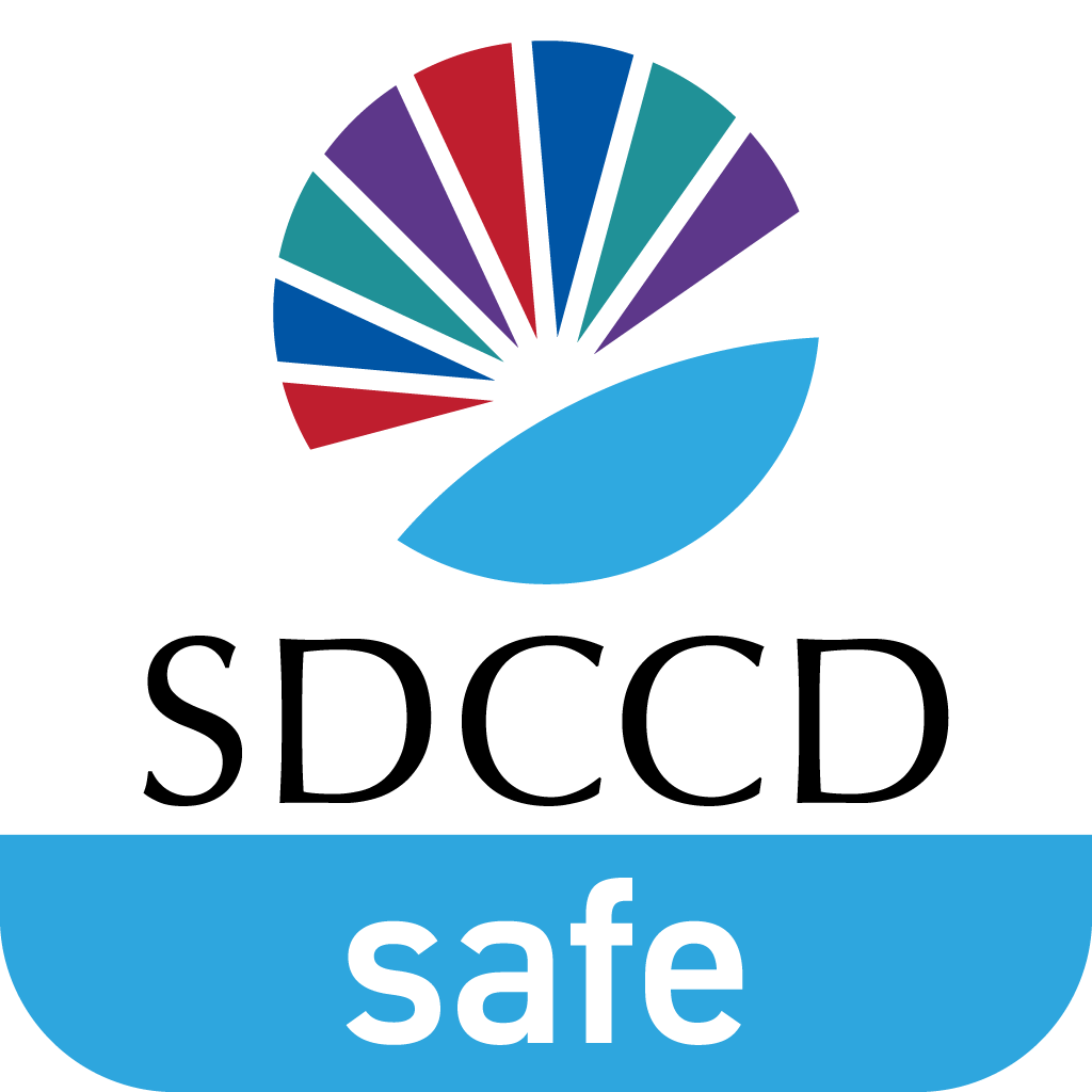 District logo text reads sdccd safe