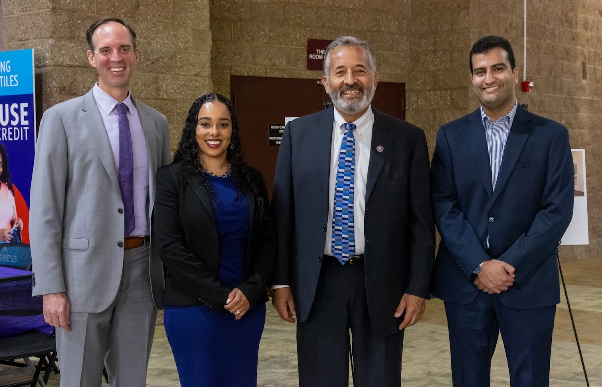 The Chancellor, college president, juan vargas and college dean