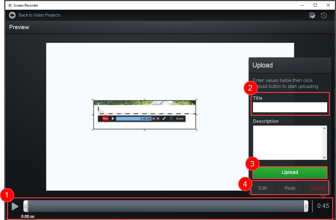Screenshot of the review tool
