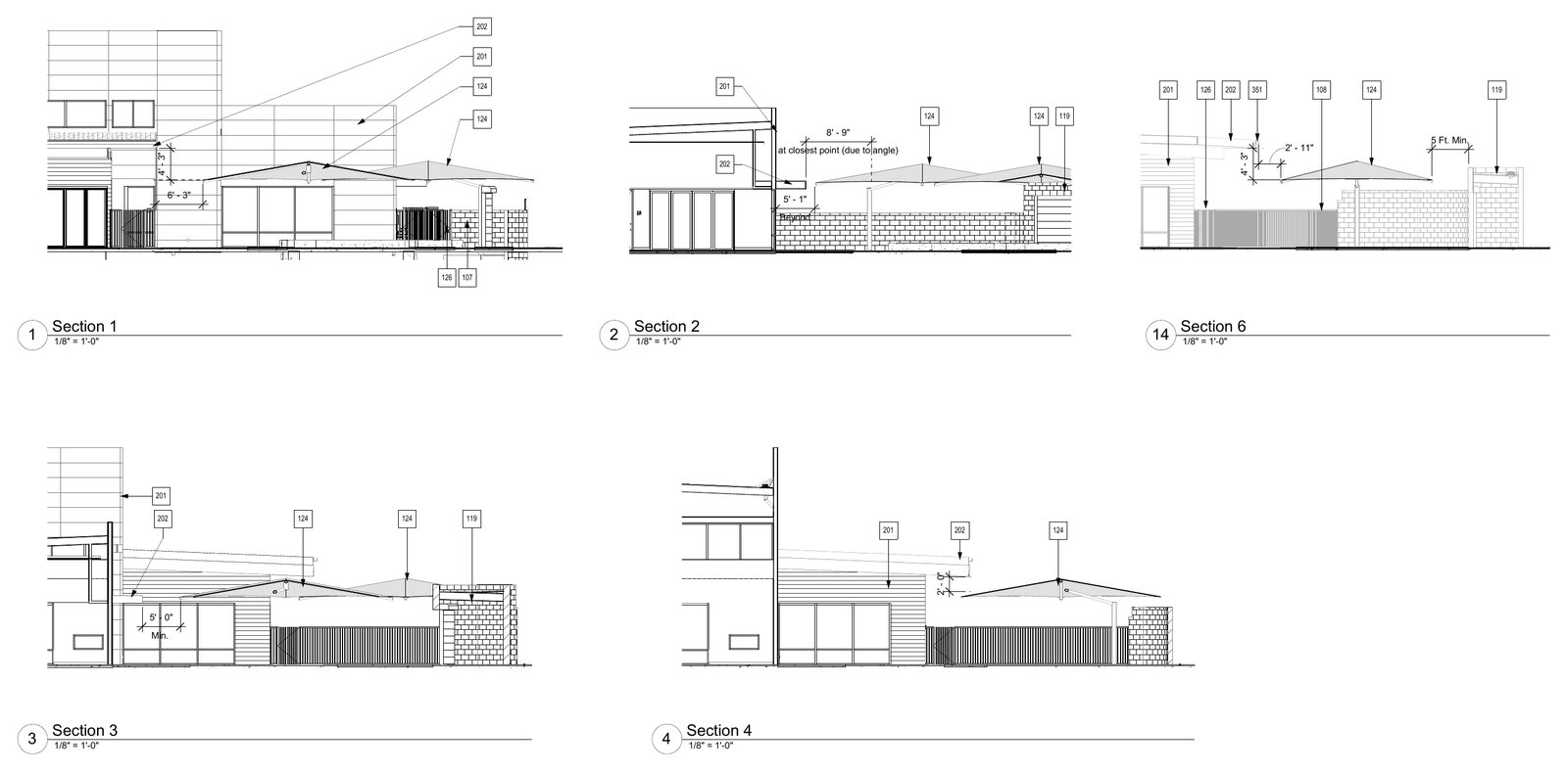 Schematic Drawings of the Miramar College Early Education Shade Structure 1