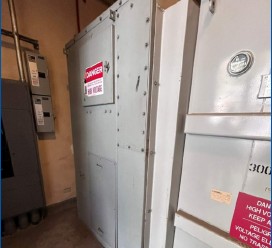 Side view of the A100 Transformer in location