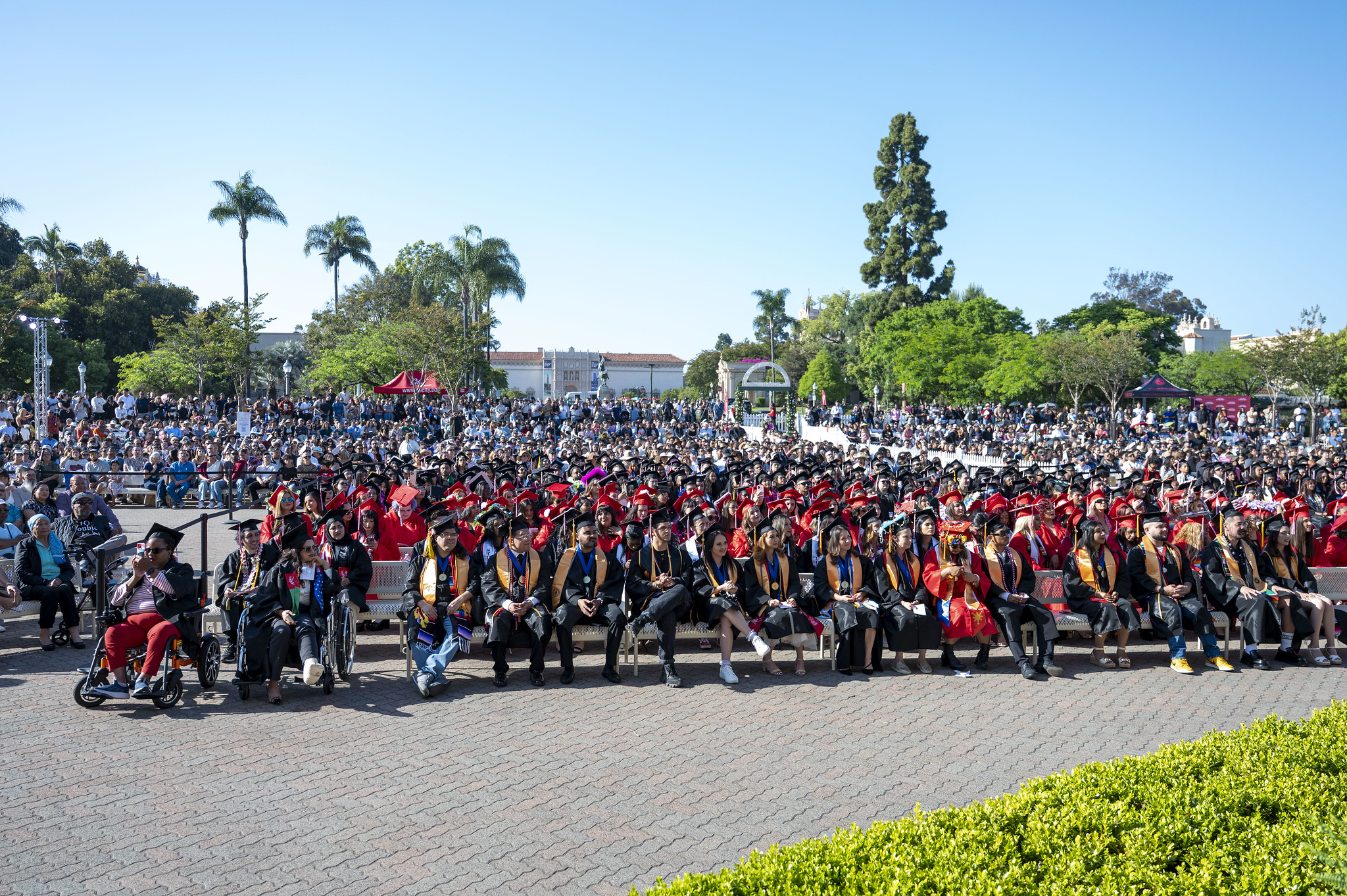 
The audience at City College's commencement.
