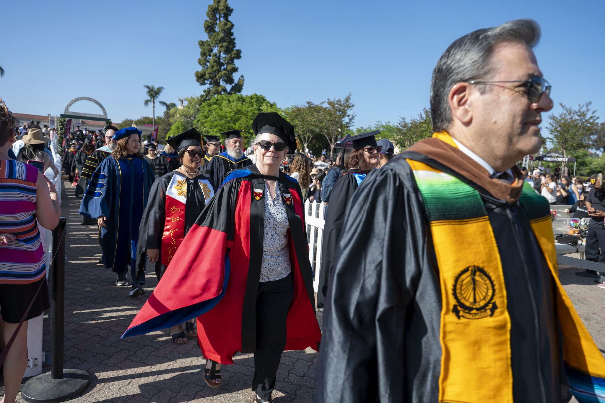 
City College officials enter into the commencement ceremony.
