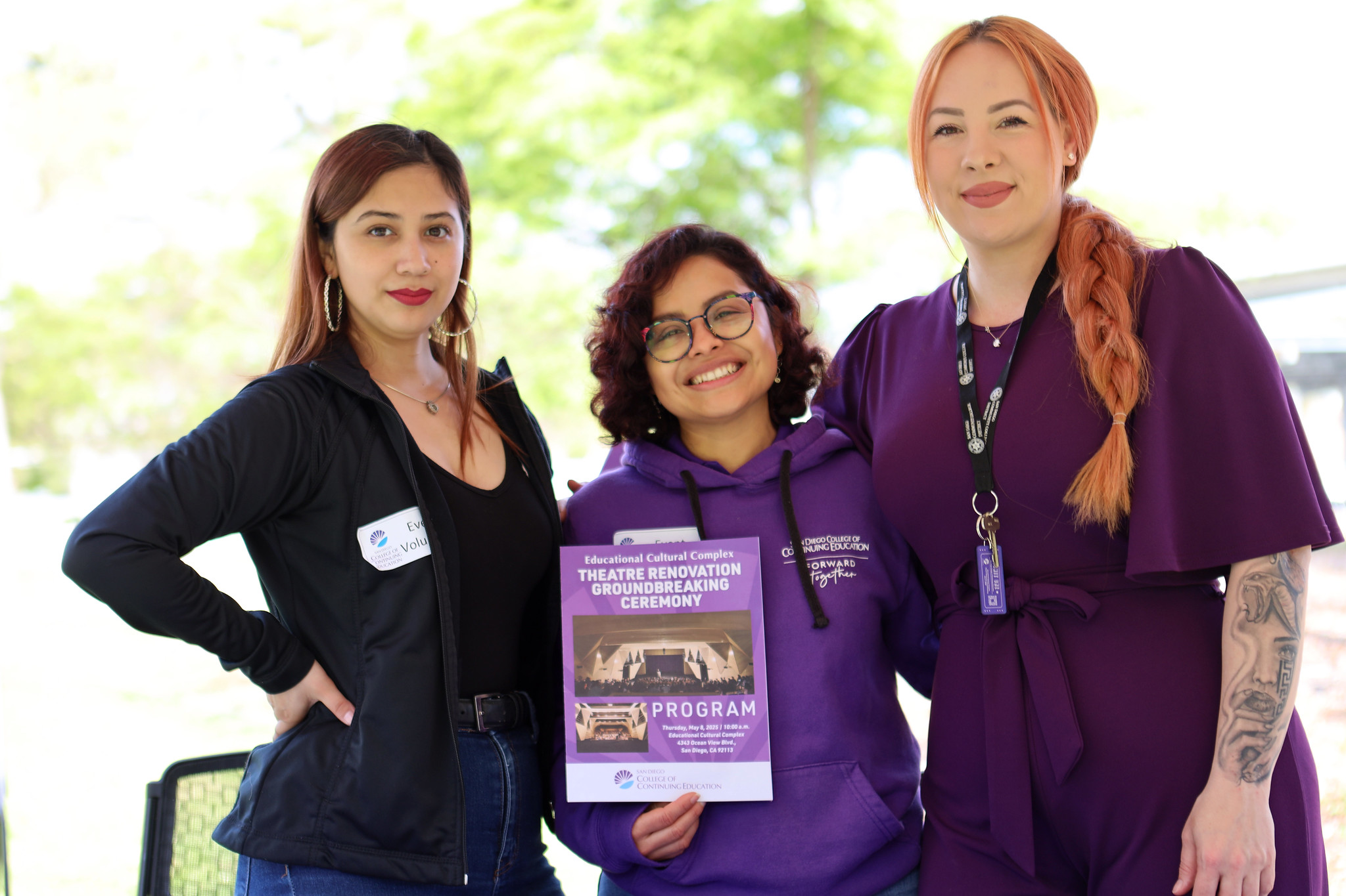 
Three women at the event.

