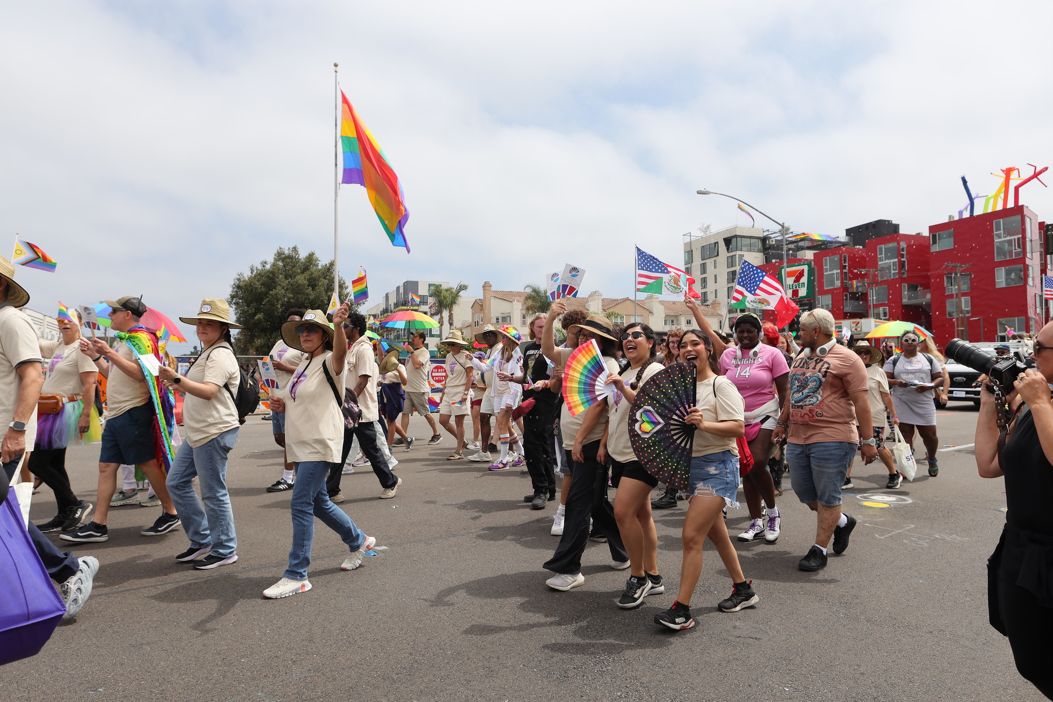 
The SDCCD at the San Diego Pride Parade.
