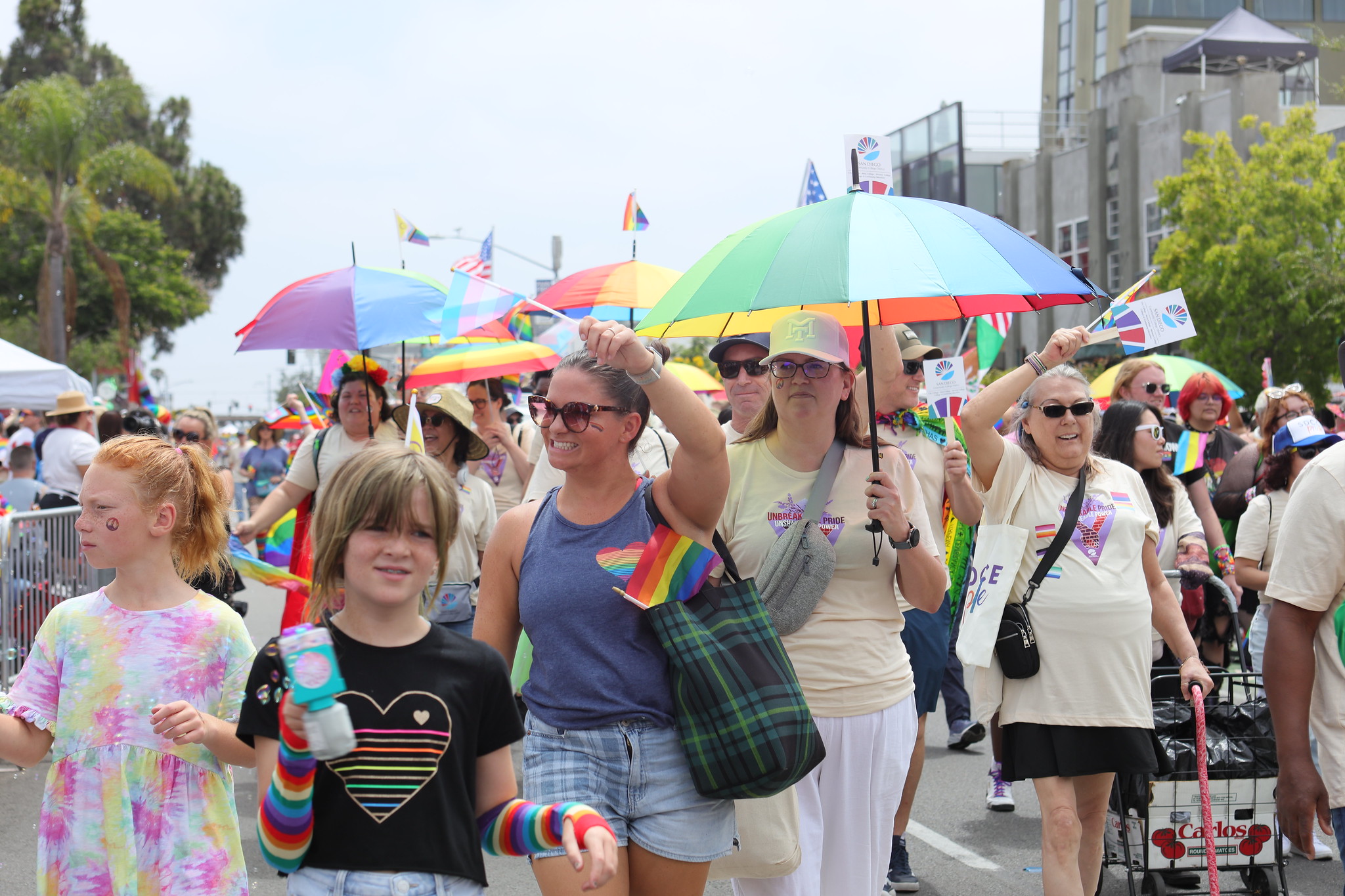 
The SDCCD at the San Diego Pride Parade.
