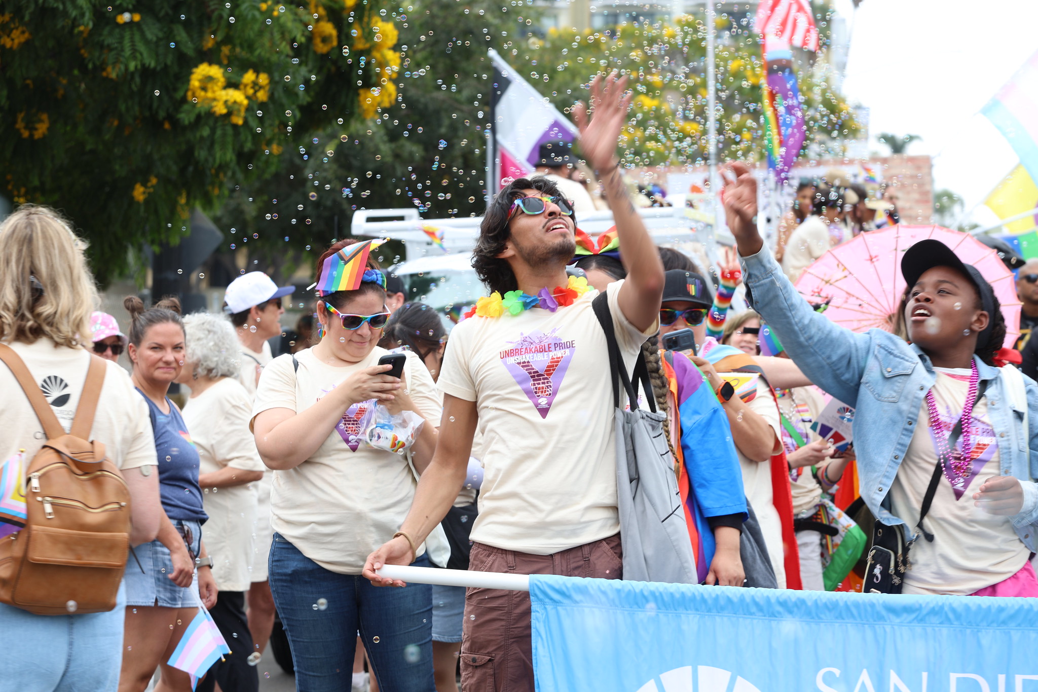 
The SDCCD at the San Diego Pride Parade.
