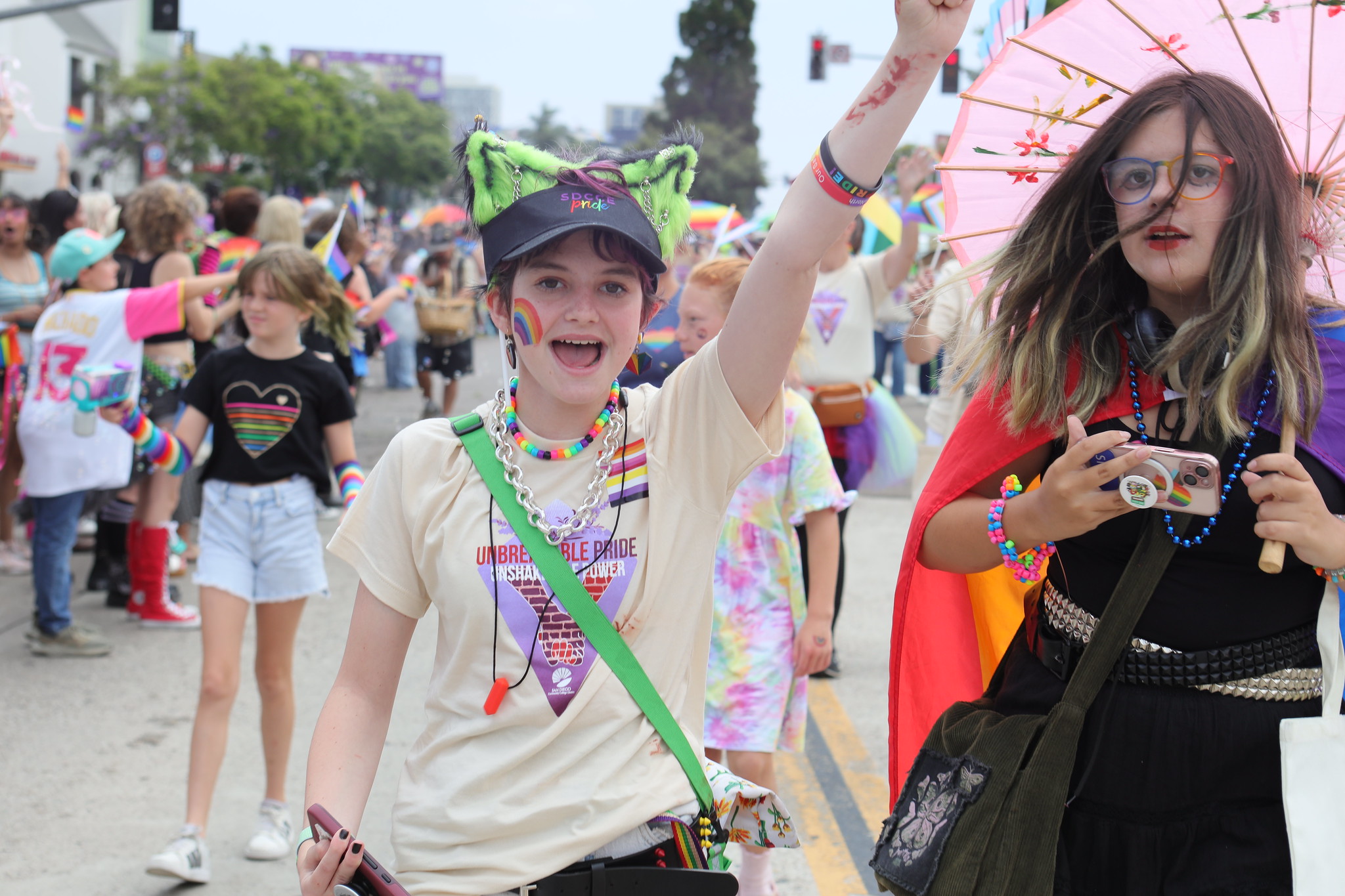 
The SDCCD at the San Diego Pride Parade.
