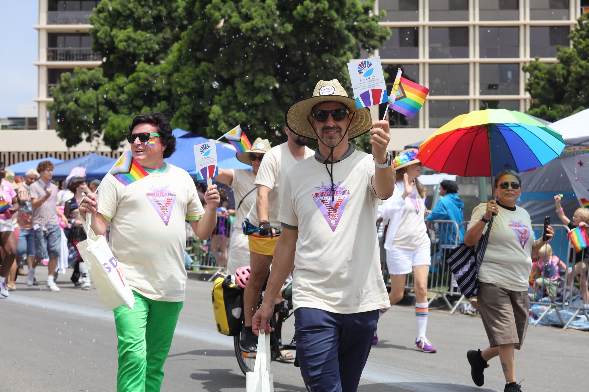 
The SDCCD at the San Diego Pride Parade.
