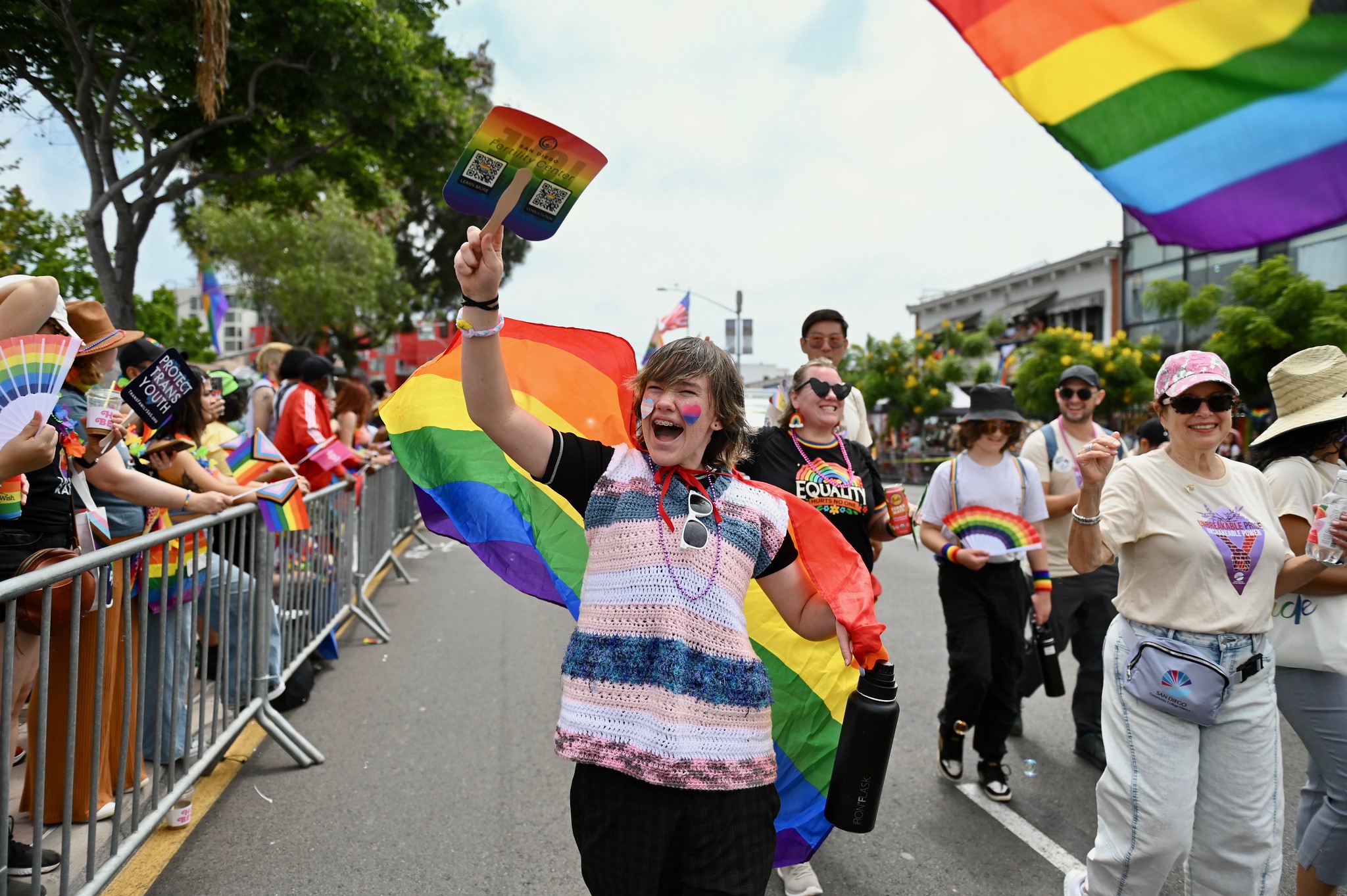 
The SDCCD at the San Diego Pride Parade.
