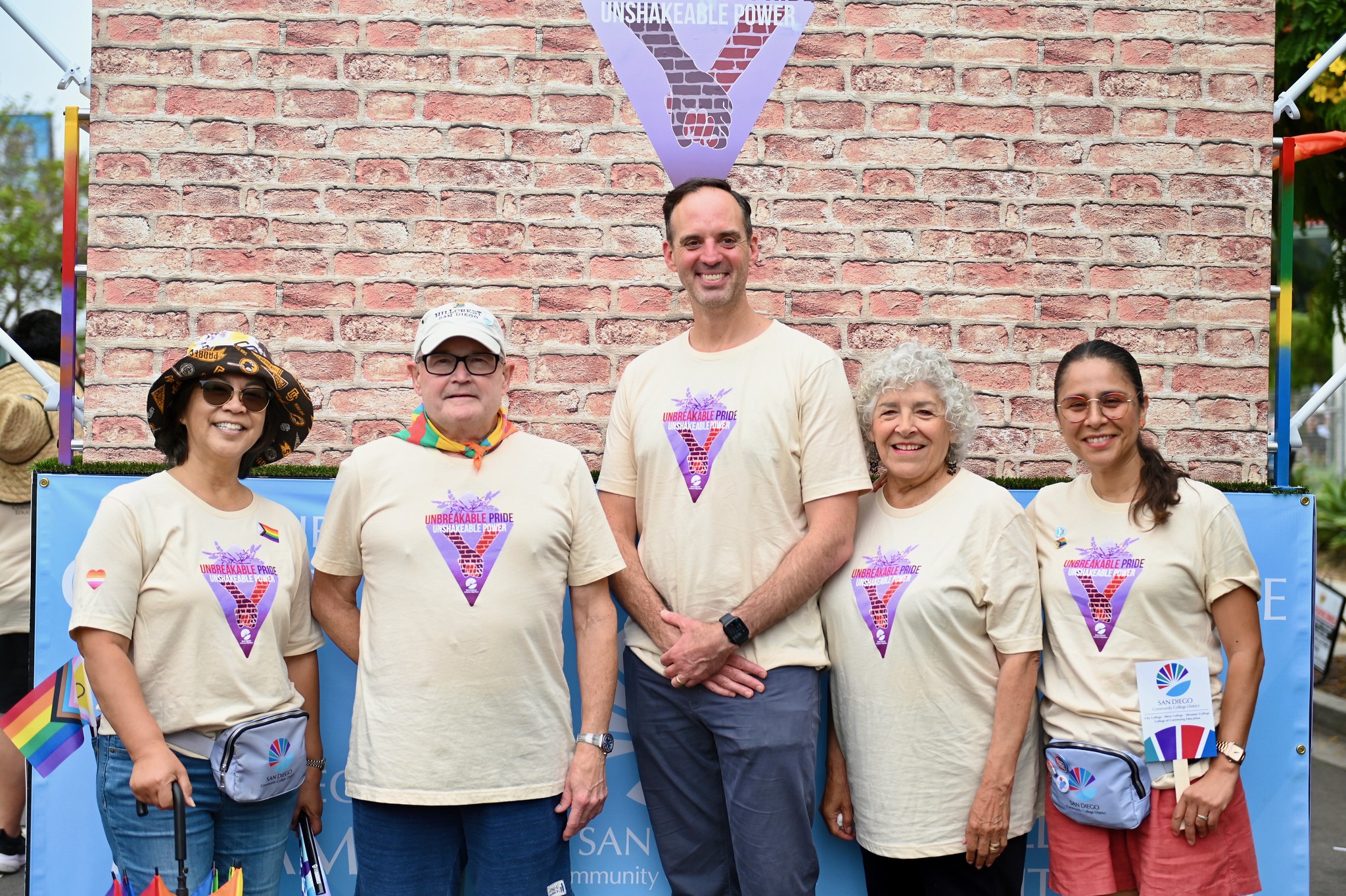 
From left, trustees Marichu Magana and Craig Milgrim, Chancellor Gregory Smith and trustees Maria Nieto Senour and Geysil Arroyo.
