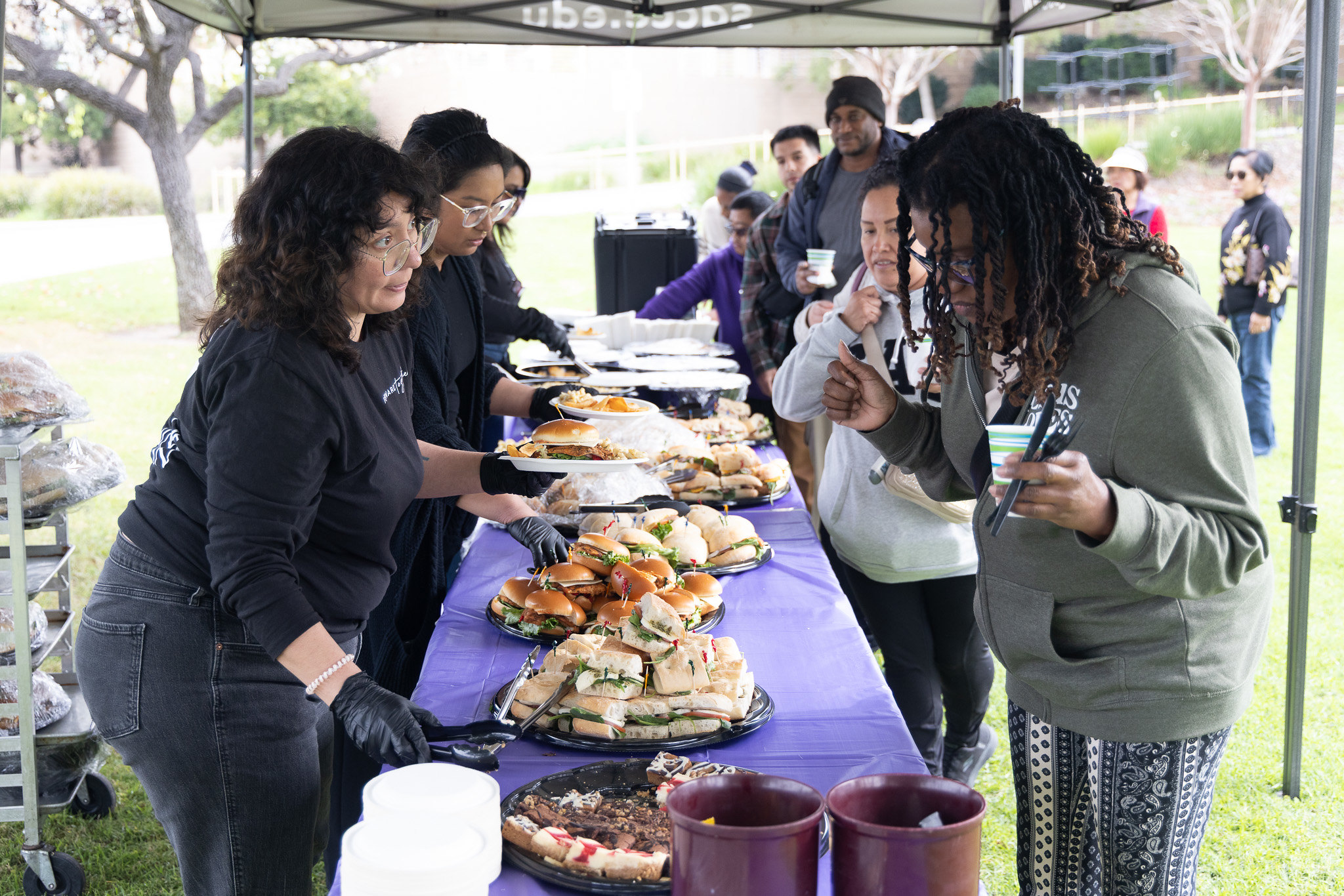 
Welcome tents at College of Continuing Education.
